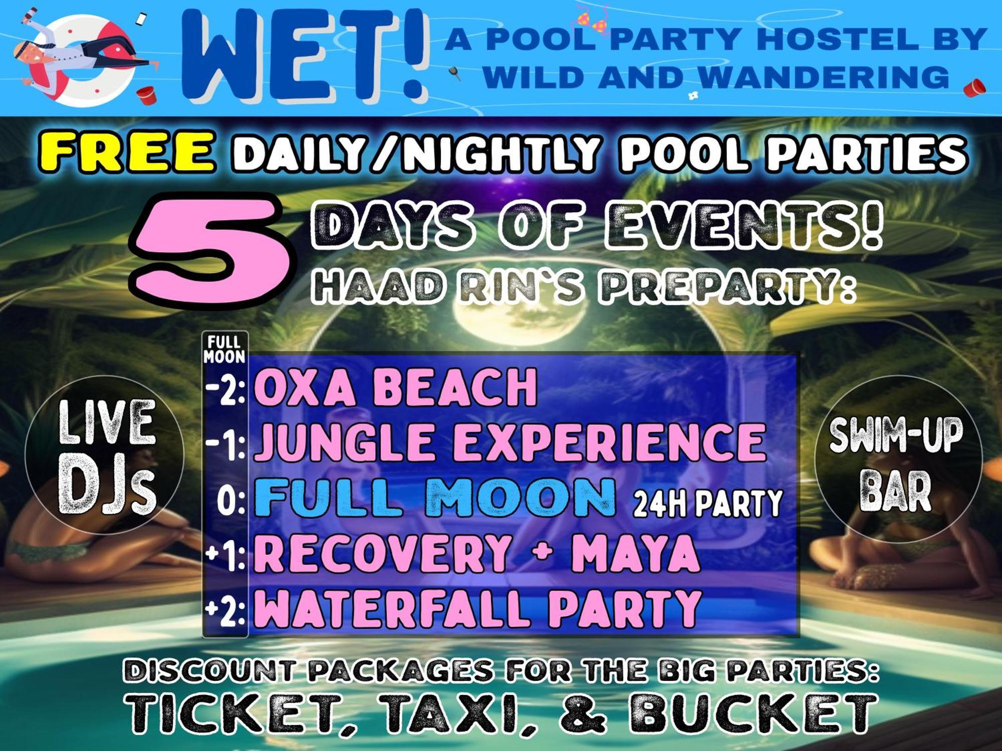 Wet! A Pool Party Hostel By Wild & Wandering Haad Rin Ngoại thất bức ảnh